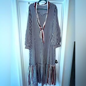 SHEIN curve houndstooth dress